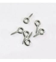 Metal Takı Ve Obje Halkası Vidalı  1 CM  (100 Adet)  Gümüş