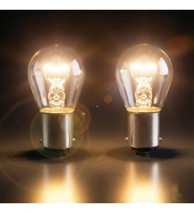 OSRAM 21/4W 12V Çapraz Tırnak Fren ve Park Lambası Ampulü Çift Duy 1 Adet Standart Gün Işığı