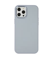 Apple İphone 12 Pro Max Kılıf Asya Deri Silikon - Sierra Blue