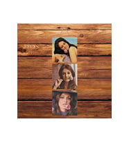 Türkan Müjde Necla Üçlü Retro Ahşap Poster Ü123