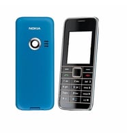 Nokia 3500C Kapak Nokia 3500C uyumlu Mavi Renk Ön Kapak Arka Kapak Tuş Takımı