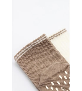 Çemberli Basic Penye Kaymaz Soket Çorap 2li 10146 Kahve