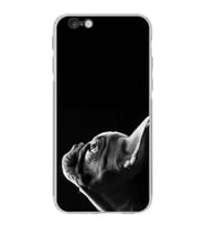 PrintiFy iPhone 6S Plus ile Uyumlu Köpek 1 Kamera Korumalı Şeffaf Kılıf