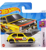 Hot Wheels - ´73 Honda Civic Custom - Compact Kings 4/5 - Htc19 - Short Card - Motul - Bridgestone - (Çok Renkli)