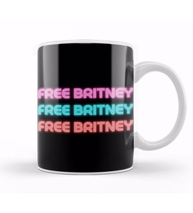 Free Britney Free Britney Spears 2022 Kupa Bardak Porselen