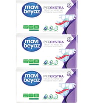 Mavi Beyaz Ped Ekstra Tekstil Yüzeyli Yetişkin Bel Bantlı Hasta Bezi Large Büyük 90 Adet