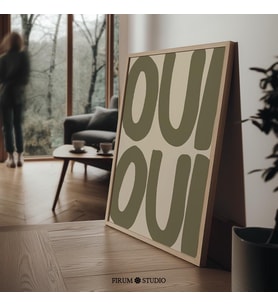 Oui Oui Fransızca Sözü: Zeytin Yeşili Minimalist Mutfak Sanatı ( )