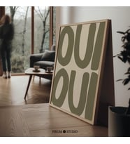 Oui Oui Fransızca Sözü: Zeytin Yeşili Minimalist Mutfak Sanatı ( )