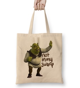 Shrek is Love Shrek is Life Bez Çanta Uzun Saplı