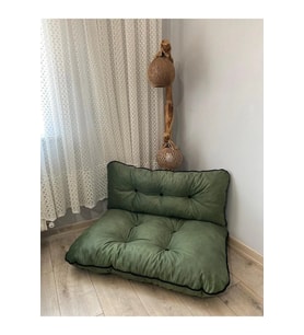 Petek Önü Yer Minderi Bahçe Palet Minderi İkili Takım