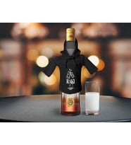 BK Gift Kişiye Özel Mini Siyah İçki Şişesi Tişörtü , Ev Bar Dekoru, Rakı, Rakı Şişesi Tişörtü, Ev Barı-11