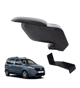 Dacia Dokker 2013 Delmesiz Çelik Ayaklı Siyah Kolçak Kol Dayama