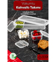 Porsima 4368 FreshLock Vakumlu Kahvaltılık Çok Amaçlı Saklama Kabı Kahvaltı Seti