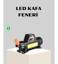 Kamp Ve Doğa İçin Şarjlı Led Baş Feneri – Mıknatıslı, Su Geçirmez