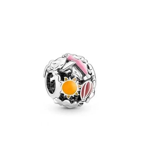 Bileklik 925 Ayar Gümüş Gökkuşağı Gökyüzü ve Seyahat Uyumlu Charm