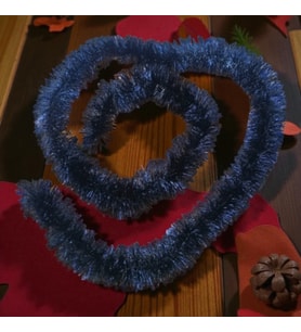 BOYUN SİMİ SİYAH 2 METRE YILBAŞI BOYUN SİMİ YUMUŞAK YILBAŞI SÜS GARLAND