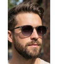 SUNSTOP UV400 Polarize Füme Unisex Güneş Gözlüğü 1373 C8201 - TR90 Esnek Dayanıklı Çerçeve
