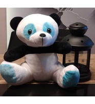 Mavi Gözlü Panda Peluş 24cm (MAVI-BEYAZ)