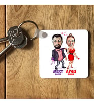 Kişiye Özel Hiçbir Yere Bırakmam Karikatürlü Anahtarlık