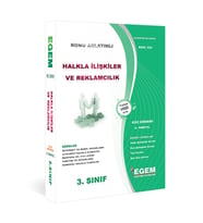 Egem Eğitim Yayınları Aöf 3. Sınıf Halkla Ilişkiler Ve Reklamcılık(GÜZ DÖNEMİ) Konu Anlatımlı Soru Bankası Tüm Dersler (Çok Renkli)