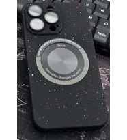iPhone 14 Pro Uyumlu Siyah Benekli Desenli İnce Sert Kapak Kılıf Kamera Lens Korumalı