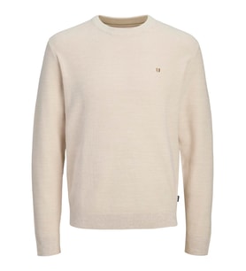 JPRBLUREX KNIT CREW NECK LN Whitecap Gray