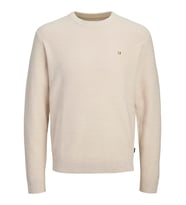 JPRBLUREX KNIT CREW NECK LN Whitecap Gray