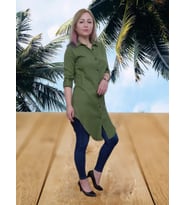 Yeşil Tunik Gömlek - Yeşil S/M (Çok Renkli)