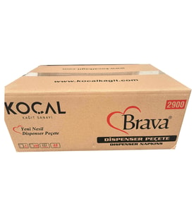 Koçal Masaüstü Tek Çek Çek Kağıt Dispenser Peçete - 2 Kat - 250 Adetlik 24 Paket / Koli