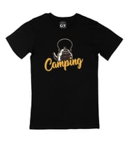 Camping Teapot Siyah Tişört