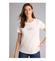 Defacto Baskılı Ekru Kadın T-Shirt H1382AX/ER105