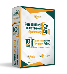 2023 ÖABT Anamorfik Yayınları FEN BİLİMLERİ ve TEKNOLOJİ Öğretmenliği 10lu Paket Deneme TG D.Çözümlü