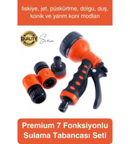 Yüksek Basınçlı 7 Fonksiyonlu Sulama Tabancası Seti Bağlantı Aparatı Araç Bahçe Sulama Yıkama