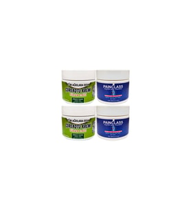 Süper Çörek Otu Kremi Etkili Orta Boy 2x 100 ml + Painclass 2x 150 ml Kuyruk Yağı Kremi
