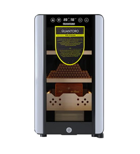 Quantoro QCC-39 Elektronik Nemlendirme & Soğutmalı Siyah Puro Dolabı