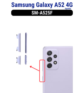 Samsung Galaxy A52 4G Açma Kapama Ve Yan Ses Tuşu Plastik Düğme SM-A525F Uyumlu