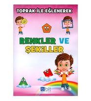 Toprak İle Eğlenerek Renkler ve Şekiller Kılavuz Çizgili - Kolektif - Bulut Eğitim Yayınları