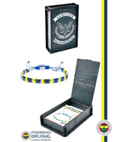 Fenerbahçe Orijinal Lisanslı Miyuki Cam Taneli Junior Bileklik Hediyelik Ahşap Kutulu (Turkuaz)