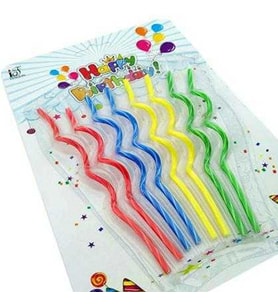 Mum Burgulu Uzun Renkli Pk:8-