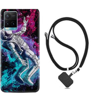 Vivo Y11S Y21S Y20 Y20S Y70 Kılıf Boyun Askılı Silikon Astronot Signs 1753