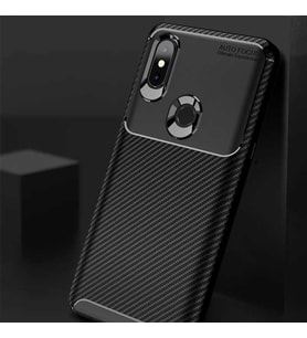 Xiaomi Mi Mix 3 Kılıf Esnek Soft Karbon Tasarım Legion Serisi (Siyah)