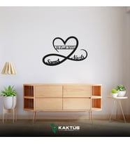 Kişiye Özel Sevgililer Günü İsimli ve Tarihli Kalp Tablo