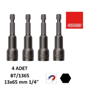 Ceta Form Bt/1365 Manyetik Lokma Uç 13-65 Mm ( 4 Adet )