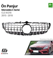 S-Dizayn Mercedes CLS W218 Ön Panjur Krom GTR Model 2015-2018 (Karışık)