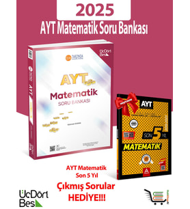 345-2025 Model AYT Matematik Soru Bankası Çıkmış Sorular Hediyeli!