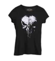 Punisher - Logo Punch Siyah Kadın Tshirt