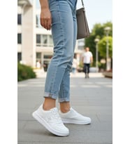 Enoch Kadın Spor Ayakkabı Ortopedik Düz Tabanlı Günlük Sneaker