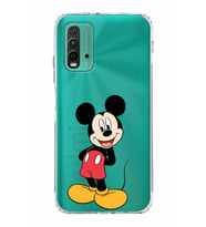 Xiaomi Redmi 9T  Kamera Korumalı Kapak Mickey Mouse Tasarımlı Şeffaf  Kılıf