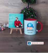 Uluslararası İlişkiler Uzmanı Fotoğraflı Dekoratif Taş, Kupa Bardak Beyaz Hediye (Model 2)