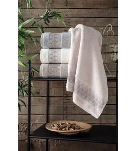 PUPİLLA JAKARLI PENYE HAVLU 50*90 PETER (4 adet)